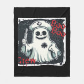 Spooky Nurse Ghost Haunted Hospital Crew Ghostly N Fleece Deken (Voorkant)