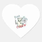 Spooky Nurse Ghost Haunted Hospital Crew Ghostly N Hart Sticker (Voorkant)