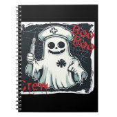 Spooky Nurse Ghost Haunted Hospital Crew Ghostly N Notitieboek (Voorkant)