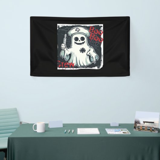Spooky Nurse Ghost Haunted Hospital Crew Ghostly N Spandoek (Beurs)