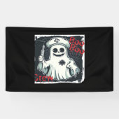 Spooky Nurse Ghost Haunted Hospital Crew Ghostly N Spandoek (Horizontaal)