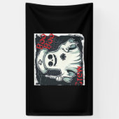 Spooky Nurse Ghost Haunted Hospital Crew Ghostly N Spandoek (Verticaal)