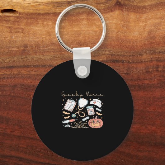 Spooky Nurse Life Oversized T-Shirt Sleutelhanger (Voorkant)