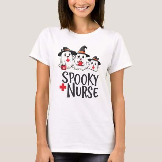 Spooky Nurse PNG - Halloween Nurse Sublimation - C T-shirt (Voorkant)