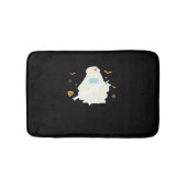 Spooky Nurse Practitioner Schattige Halloween Over Badmat (Voorkant)