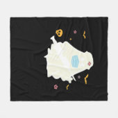 Spooky Nurse Practitioner Schattige Halloween Over Fleece Deken (Voorkant (Horizontaal))