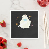 Spooky Nurse Practitioner Schattige Halloween Over Servet (Insitu)