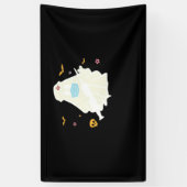 Spooky Nurse Practitioner Schattige Halloween Over Spandoek (Verticaal)