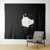 Spooky Nurse Practitioner Schattige Halloween Over Wandkleed (In Situ (horizontaal))