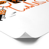 Spooky Nurse Pumpkin Halloween kostuum Rn CNA Mann Poster (Hoek)