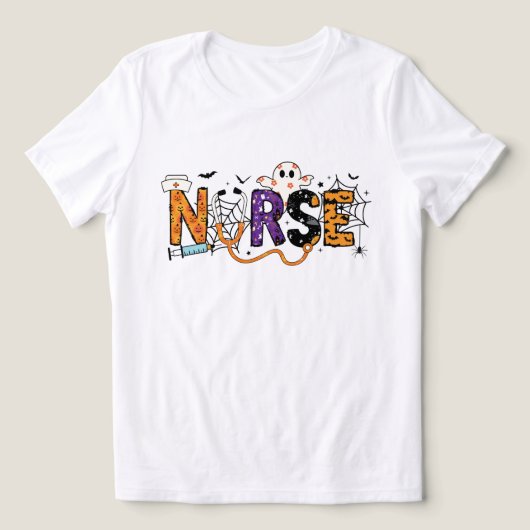 Spooky Nurse Shirt Halloween Nurse T-Shirt (Design voorkant)
