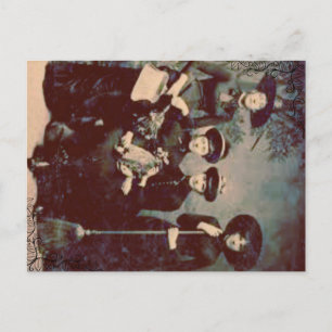 spooky obscure vier heksen briefkaart
