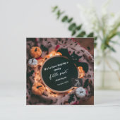 Spooky oktober digitale zwangerschap aankondiging (Staand voorkant)