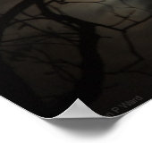 Spooky Oktober Moon Poster (Hoek)