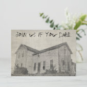 Spooky Old Distress Haunted Halloween House Kaart (Staand voorkant)
