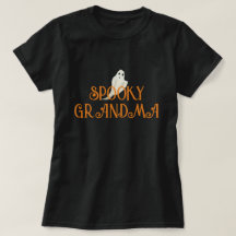 Spooky oma Halloween Zwart T-shirt