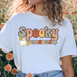 Spooky Oma Retro Halloween Bijpassende Familie T-shirt