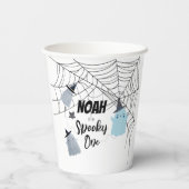 Spooky One | 1e verjaardag Cups | Blauwe Geesten Papieren Bekers (Achterkant)