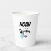 Spooky One | 1e verjaardag Cups | Blue Ghost Papieren Bekers (Voorkant)