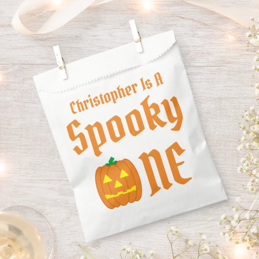 Spooky One 1st Birthday Bedankzakje (Geknipt)