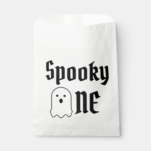 Spooky One 1st Birthday Bedankzakje (Voorkant)