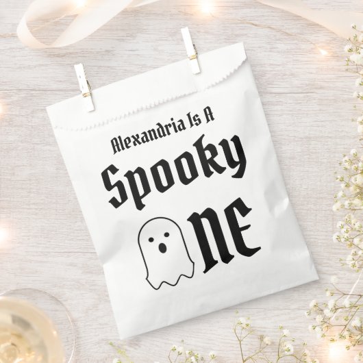 Spooky One 1st Birthday Bedankzakje (Geknipt)