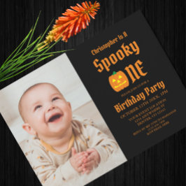 Spooky One 1st Birthday Briefkaart