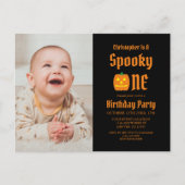 Spooky One 1st Birthday Briefkaart (Voorkant)