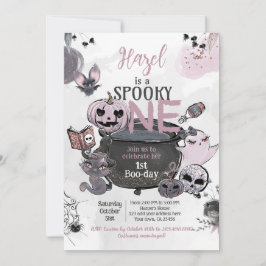 Spooky One 1st Birthday Halloween Kaart