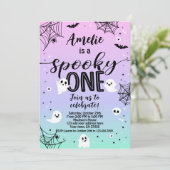 Spooky One, 1st Birthday Halloween Uitnodiging (Staand voorkant)