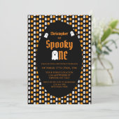 Spooky One 1st Birthday Kaart (Staand voorkant)