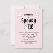 Spooky One 1st Birthday Kaart (Voorkant)