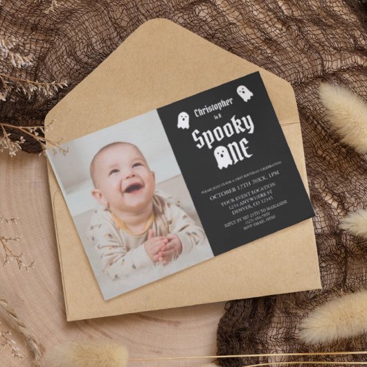 Spooky One 1st Birthday Kaart