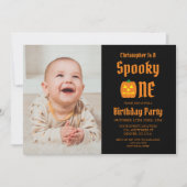 Spooky One 1st Birthday Kaart (Voorkant)