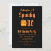 Spooky One 1st Birthday Kaart (Voorkant)