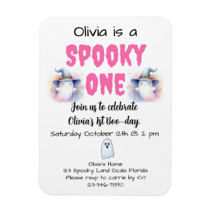 Spooky One 1st Birthday Magneet