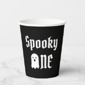 Spooky One 1st Birthday Paper Cups Papieren Bekers (Voorkant)