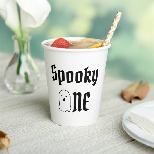 Spooky One 1st Birthday Papieren Bekers (Insitu)