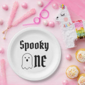 Spooky One 1st Birthday Papieren Bordje (Feest)