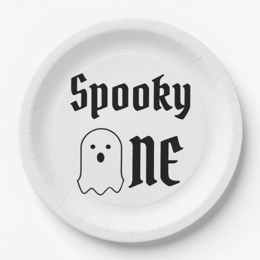 Spooky One 1st Birthday Papieren Bordje (Voorkant)