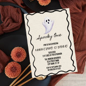 Spooky One 1st Birthday Party Invitation Kaart