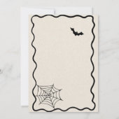 Spooky One 1st Birthday Party Invitation Kaart (Achterkant)