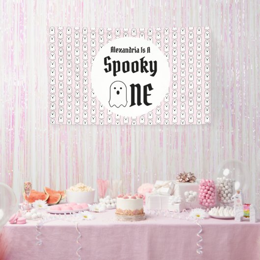 Spooky One 1st Birthday Spandoek (Feest)