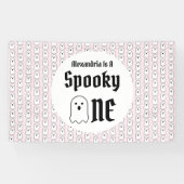 Spooky One 1st Birthday Spandoek (Horizontaal)