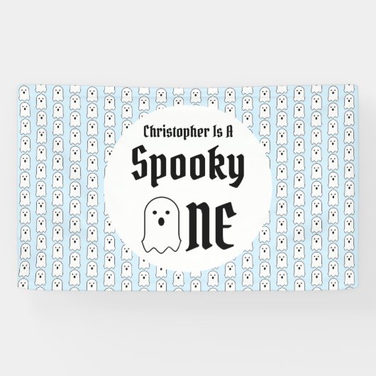 Spooky One 1st Birthday Spandoek (Horizontaal)