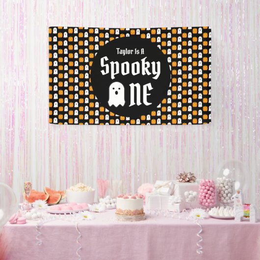 Spooky One 1st Birthday Spandoek (Feest)