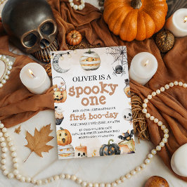 Spooky One Birthday Invite Kaart
