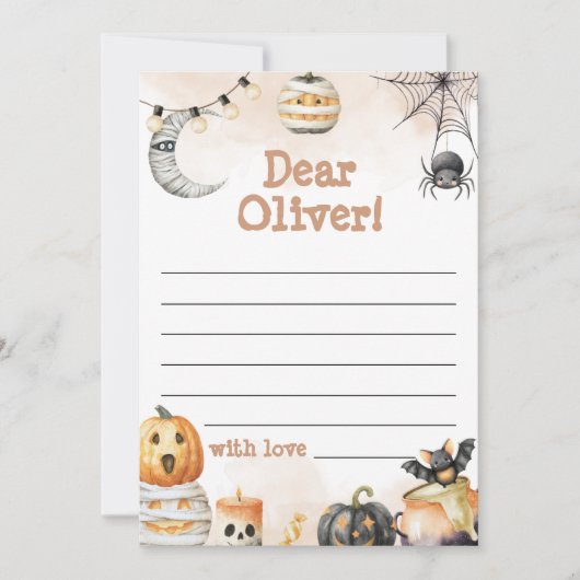 Spooky One Birthday Memory Kaart (Voorkant)