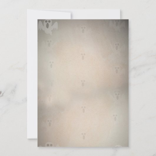 Spooky One Birthday Party-uitnodiging Kaart (Achterkant)