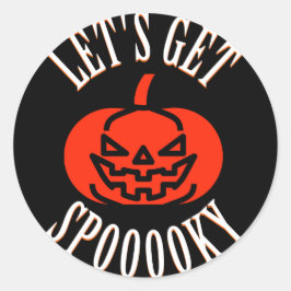 SPOOKY ONE BIRTHDAY RONDE STICKER